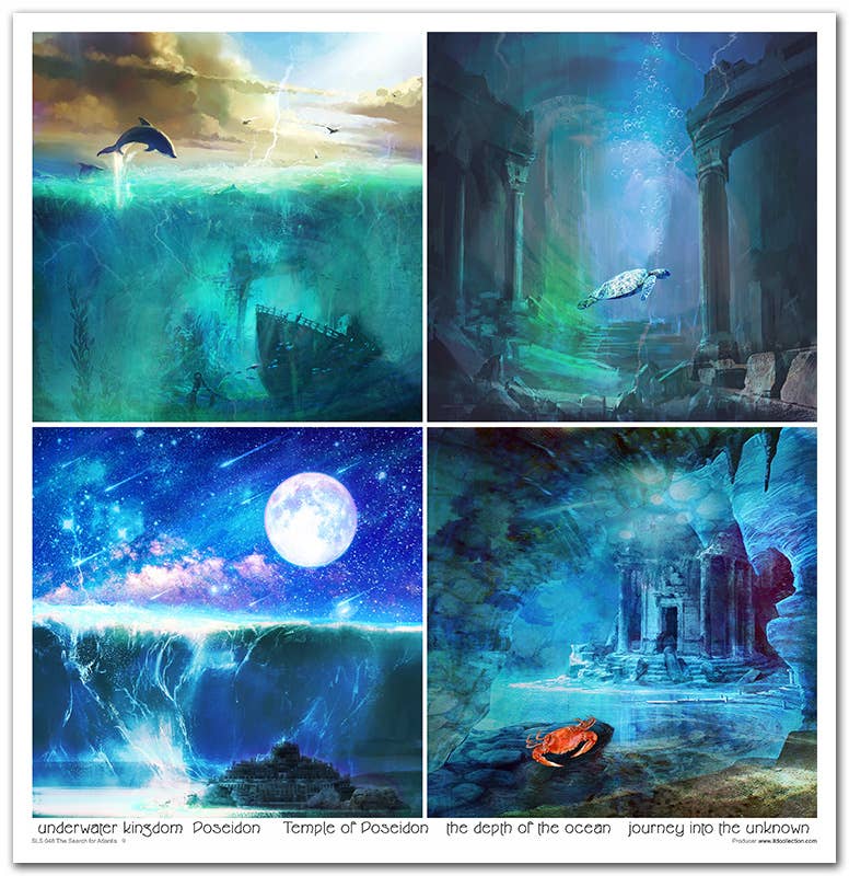 ITD: 12x12 inches paper pack THE SEARCH OF ATLANTIS