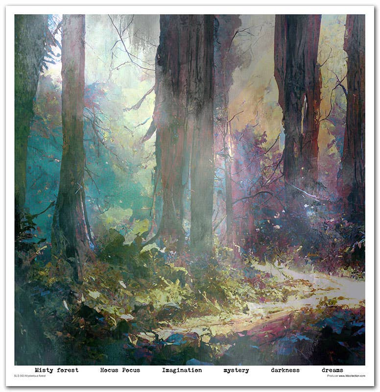 ITD: 12x12 inches paper pack MYSTERIOUS FOREST