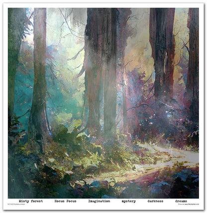 ITD: 12x12 inches paper pack MYSTERIOUS FOREST