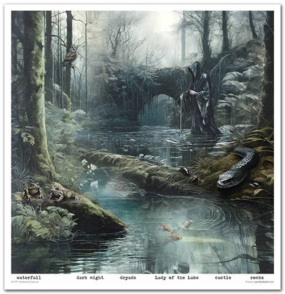 ITD: 12x12 inches paper pack MYSTERIOUS CREATURES