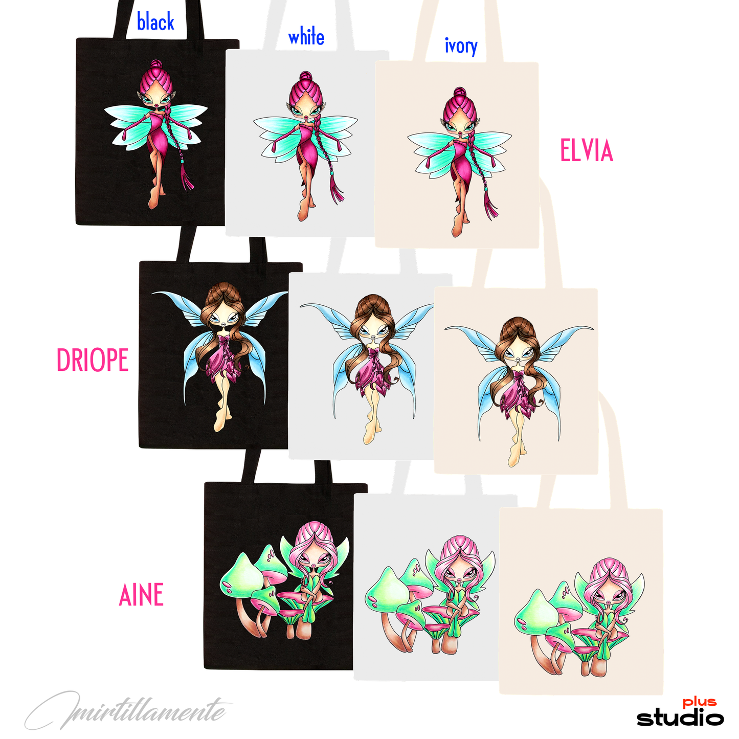 Mirtillamente Shopping Bag Canvas - Fairyland pt.1
