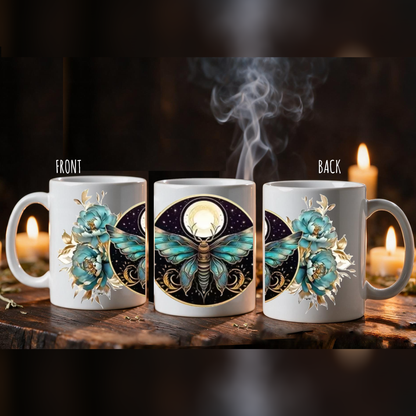 Tazza mug Teal Moth Full Moon