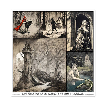 ITD: 12x12 inches paper pack LOST IN A FAIRY TALE