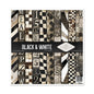 ITD: 12x12 inches paper pack BLACK AND WHITE
