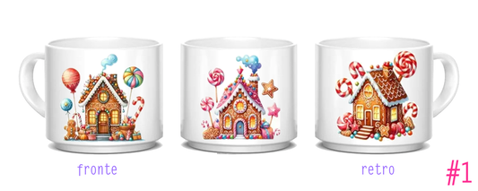 Tazza in ceramica 300 ml - GINGERBREAD HOUSE no.1