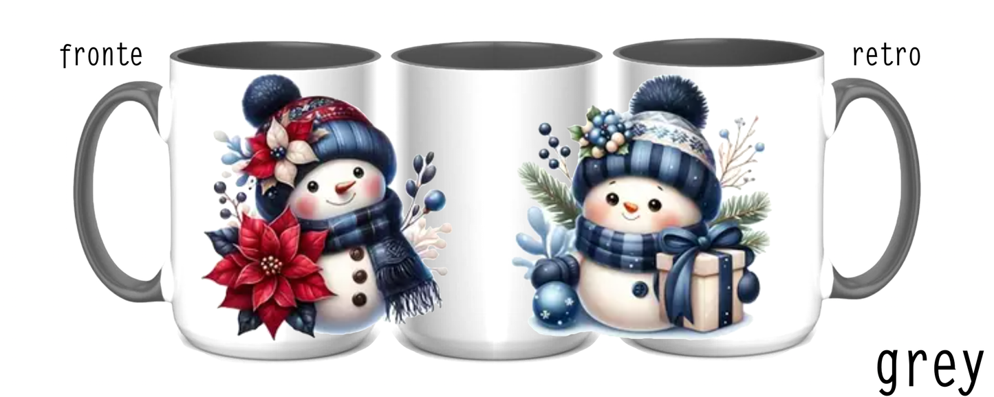 Tazza in ceramica 425 ml (mod. Grey) - SNOW MAN -