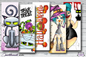 Bookmark segnalibro: HALLOWEEN MIX no.3 - 5x pcs