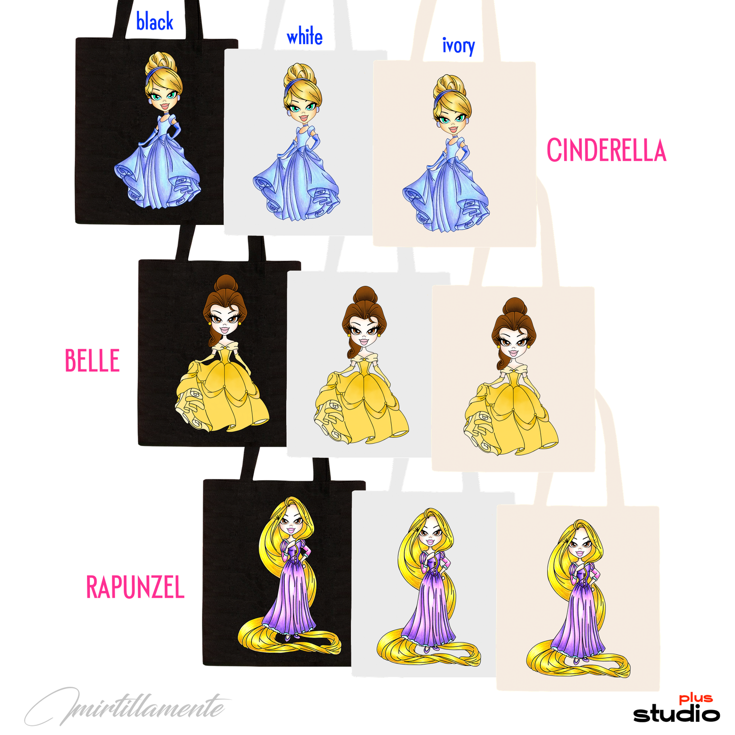 Mirtillamente Shopping Bag Canvas - LE PINE Princess pt.1