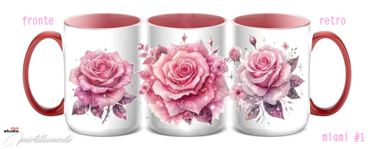 Tazza in ceramica 425 ml (mod. Miami) - ROSES