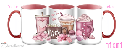 Tazza in ceramica 425 ml (mod. Miami) - LOVE COFFEE