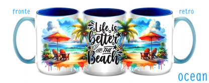 Tazza in ceramica 425 ml (mod. Ocean) - BEACH