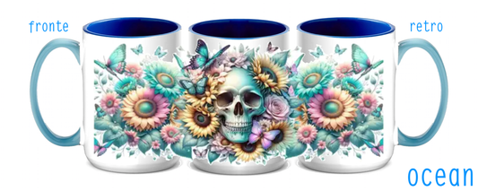 Tazza in ceramica 425 ml (mod. Ocean) - SKULL