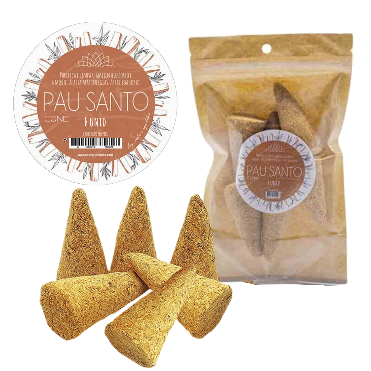 Palo Santo: coni naturali 6 pcs