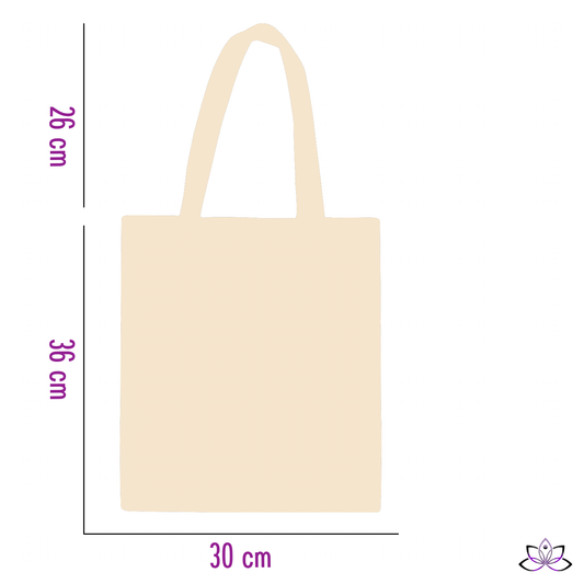 Mirtillamente SHOPPING BAG CANVAS - IVORY