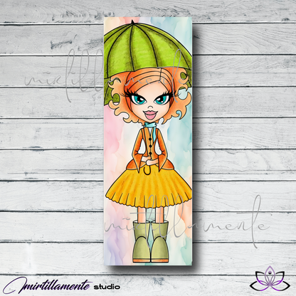 Bookmark segnalibro: PHOEBE RAINY DAYS (Copy)