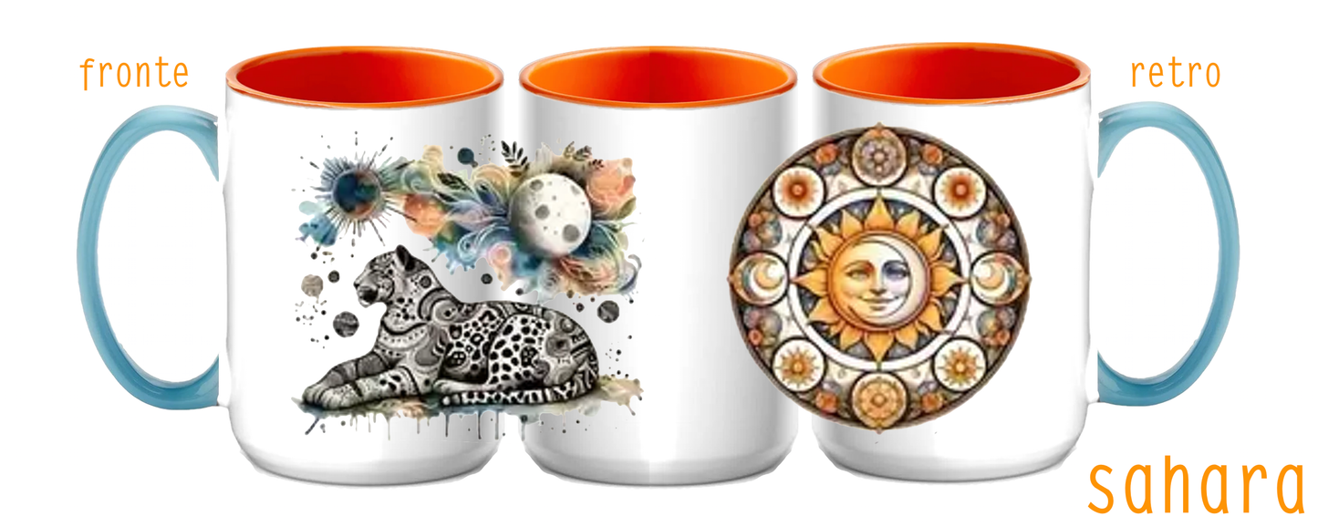 Tazza in ceramica 425 ml (mod. Sahara) - MOON & SUN no.1