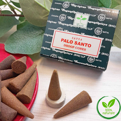 Incenso Satya Palo Santo coni x12