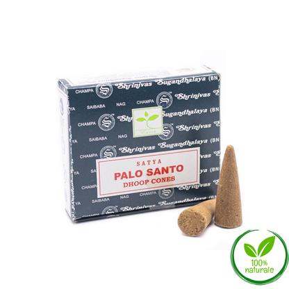Incenso Satya Palo Santo coni x12