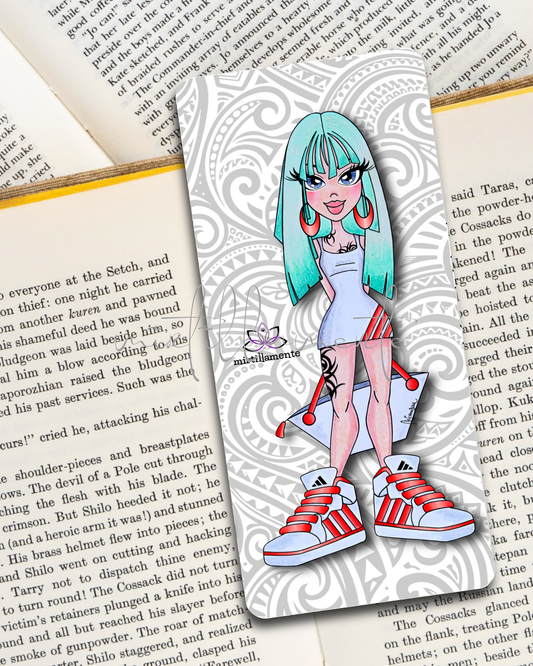 Bookmark Le Pine Collection: SELENE white and red