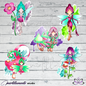 Stickers: Fairyland MIX 5x pcs