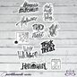 Stickers: Halloween no.4 MIX TEXT 10x pcs