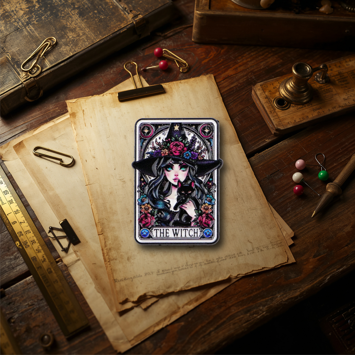 Spilla metallo - The Witch