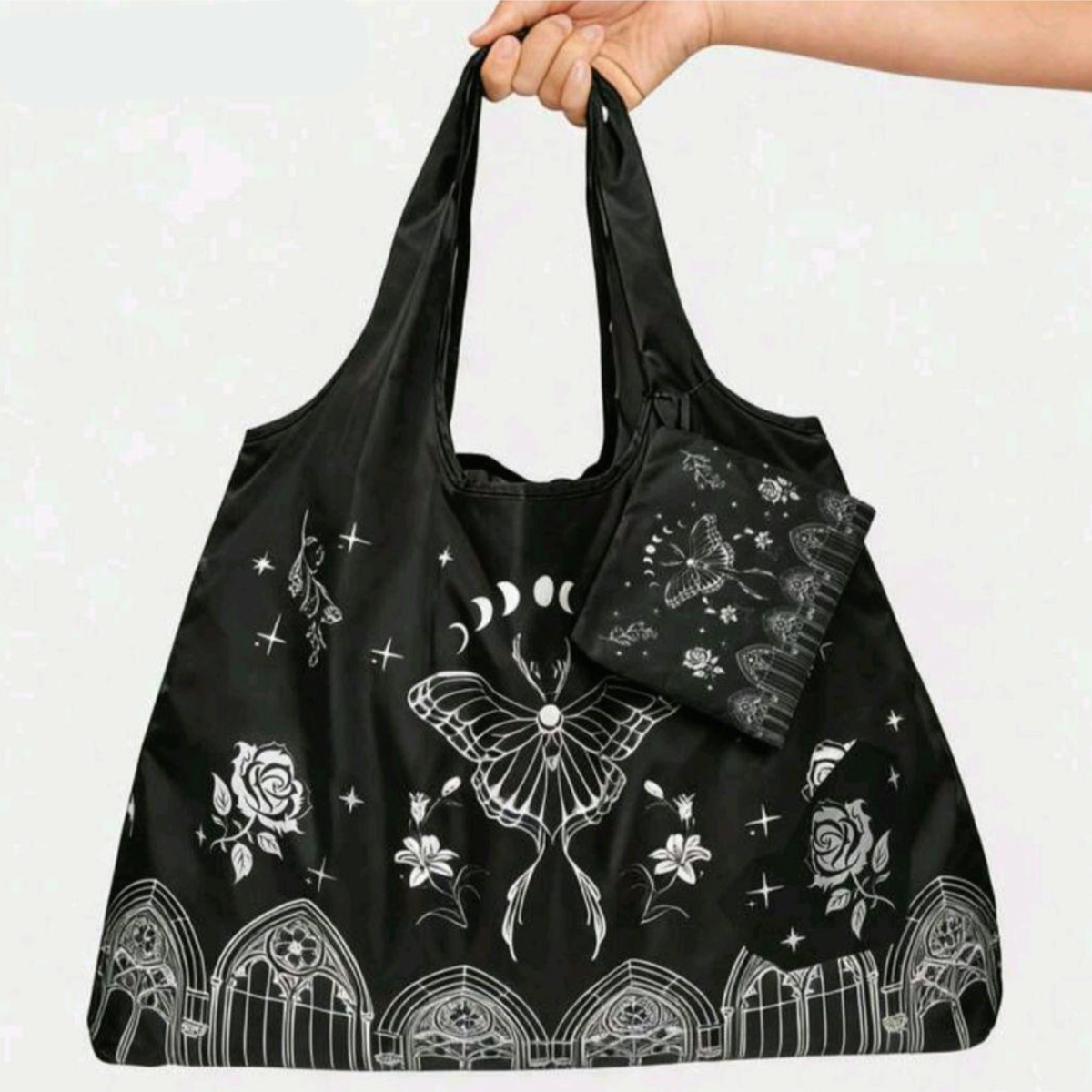 Shopping bag goth - richiudibile