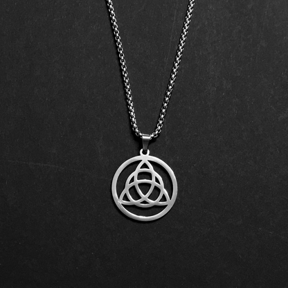Collana in acciaio TRIQUETRA - protezione
