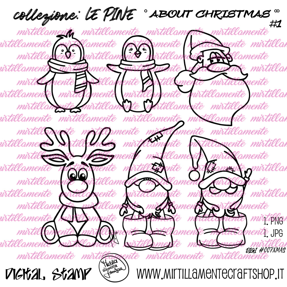 Svario: ABOUT CHRISTMAS no.1 - digital stamp