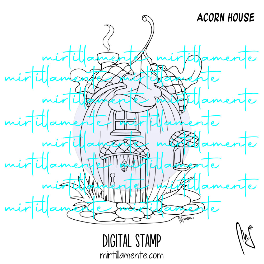 Fairyland: ACORN HOUSE - digital stamp