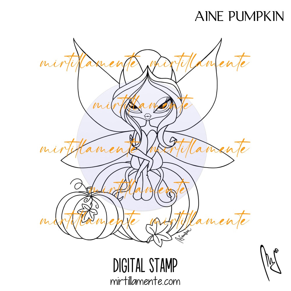 Fairyland: AINE PUMPKIN - digital stamp