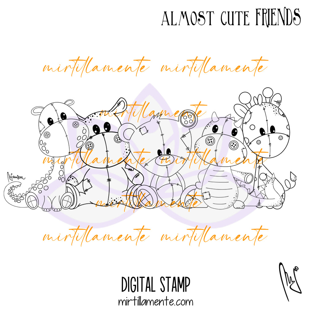 Almost Cute: FRIENDS - digital stamp