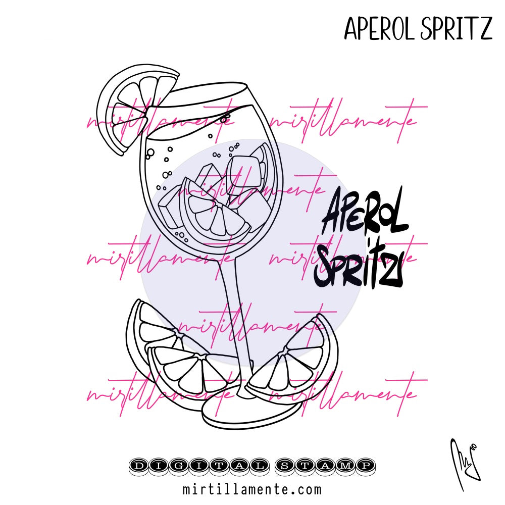 Eat & Drink: APEROL SPRITZ - digital stamp