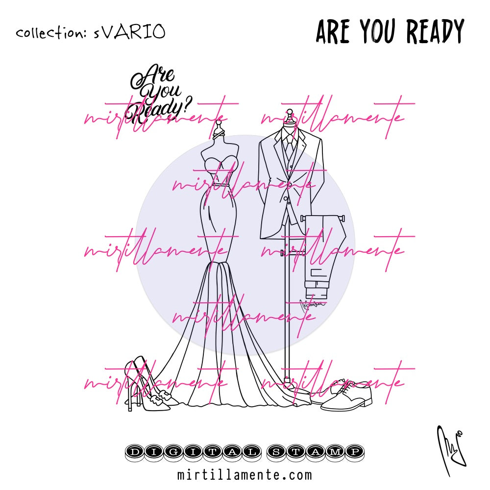 Svario: ARE YOU READY no.1 - digital stamp