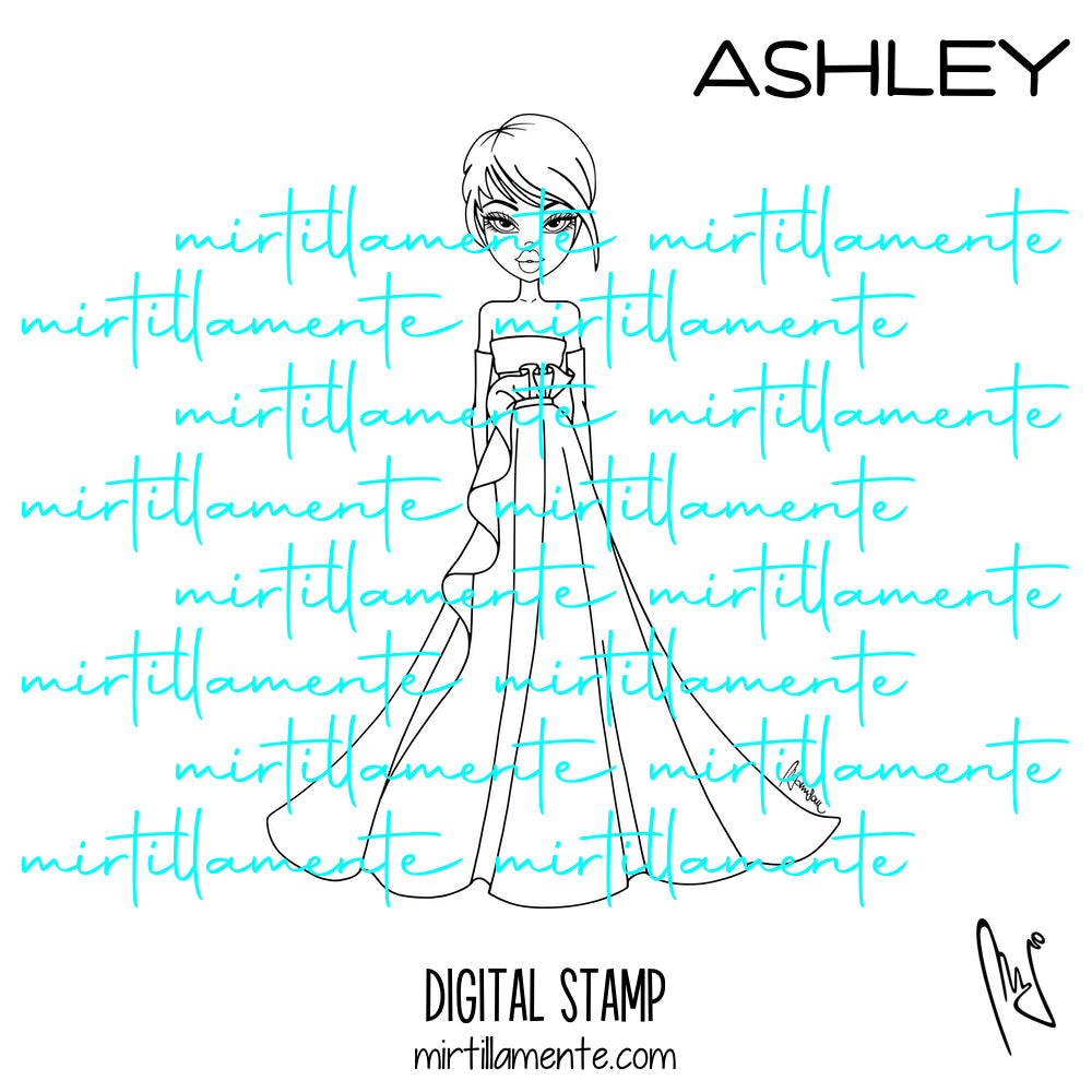 Le Olivie: ASHLEY - digital stamp