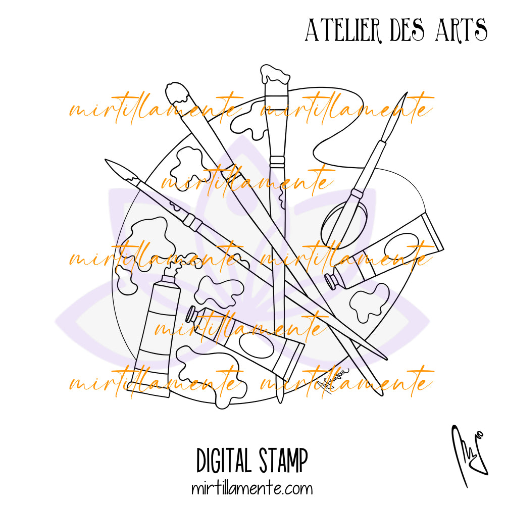 Svario: ATELIER DES ARTS - digital stamp