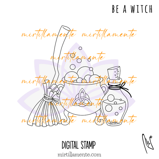 Witchcraft: BE A WITCH - digital stamp