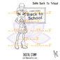 Le Pine: BELLE BACK TO SCHOOL - digital stamp