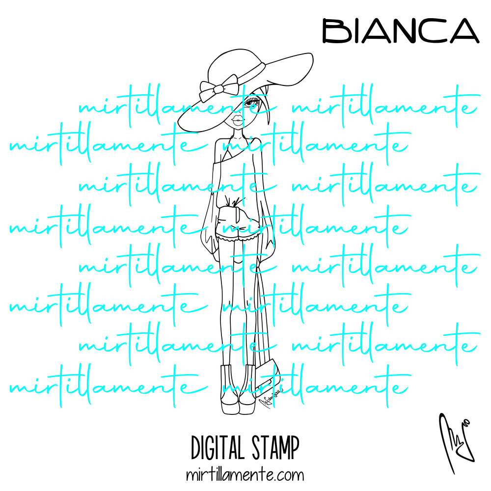 Le Olivie: BIANCA - digital stamp