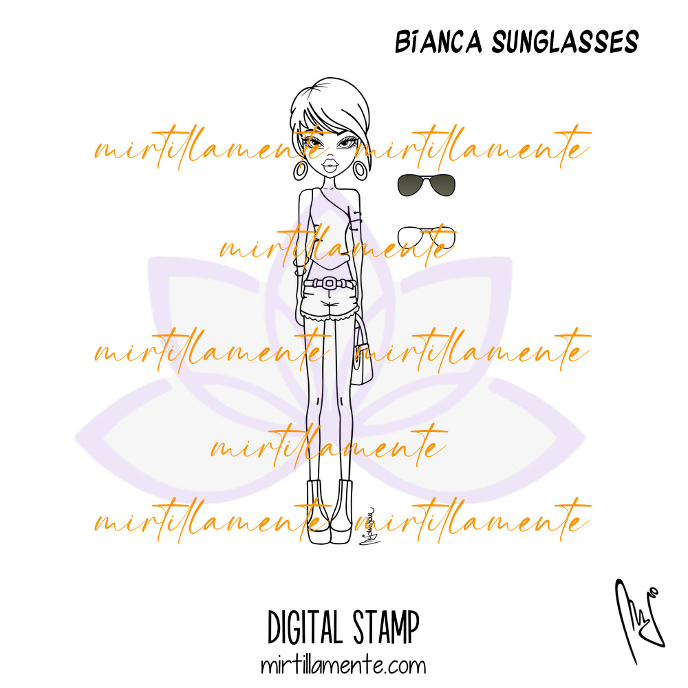 Le Olivie: BIANCA SUNGLASSES - digital stamp