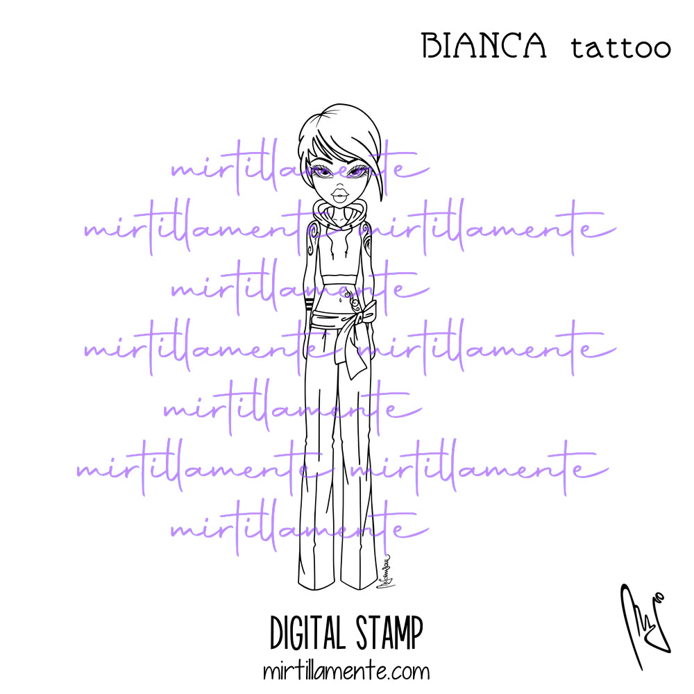 Le Olivie: BIANCA TATTOO - digital stamp