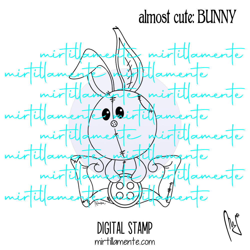 Almost Cute: BUNNY - digital stamp