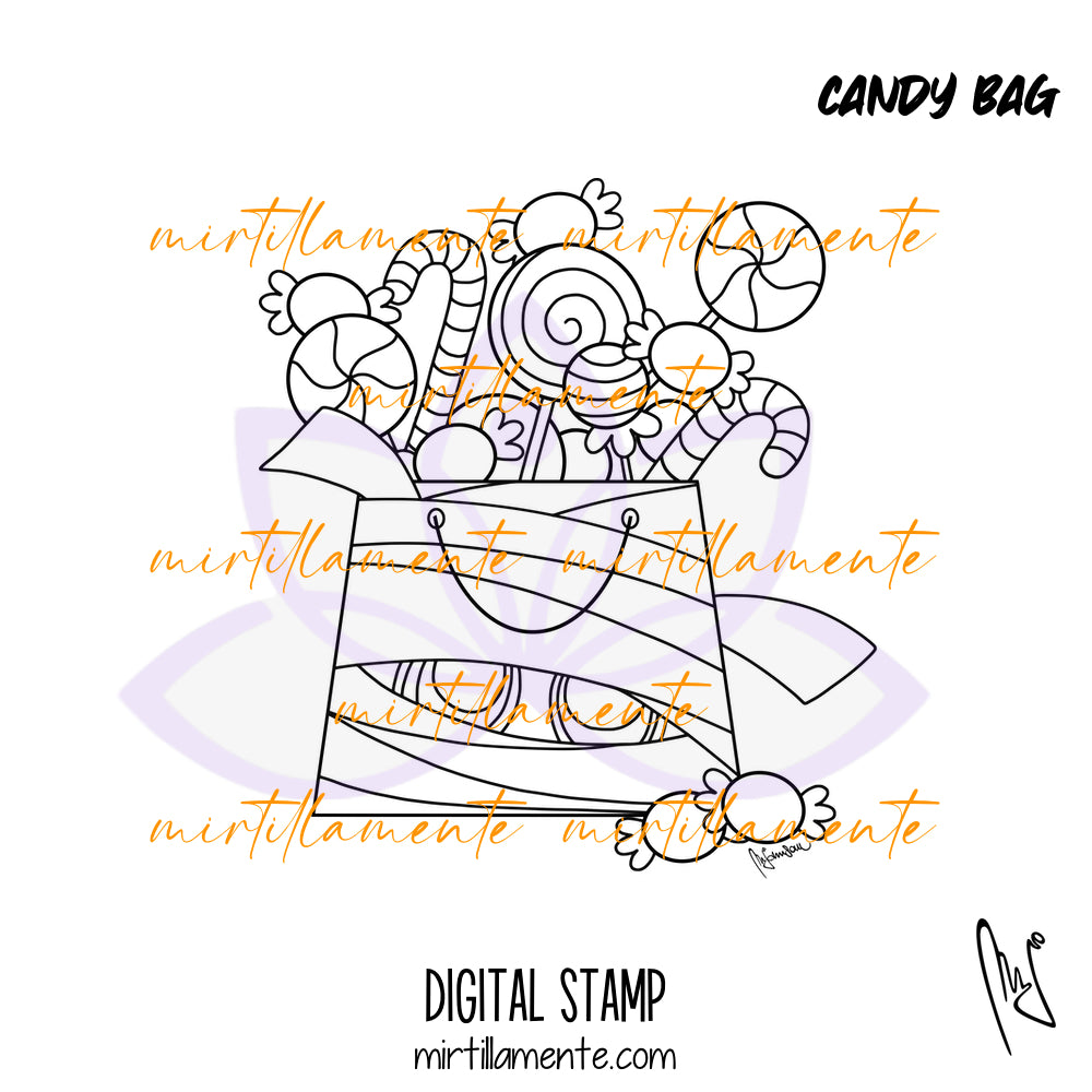 Eat & Drink: CANDY BAG - digital stamp