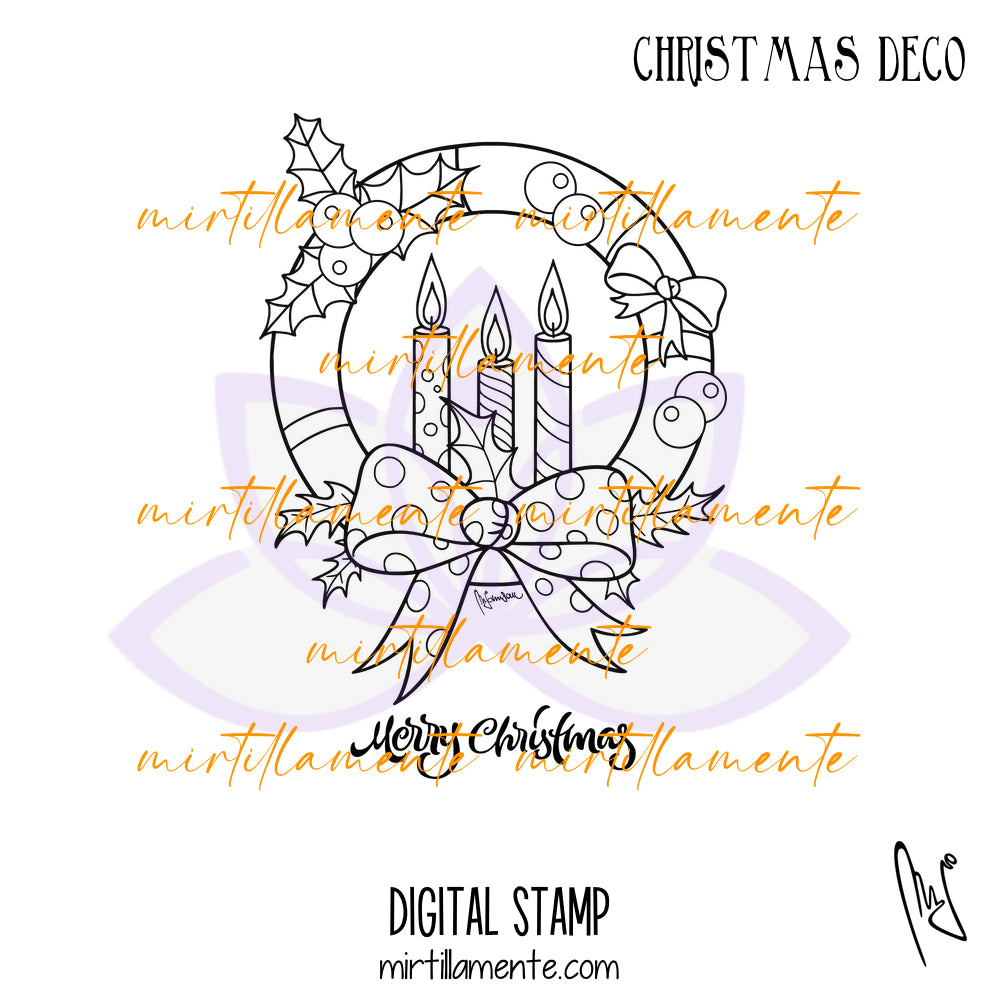 Svario: CHRISTMAS DECO - digital stamp