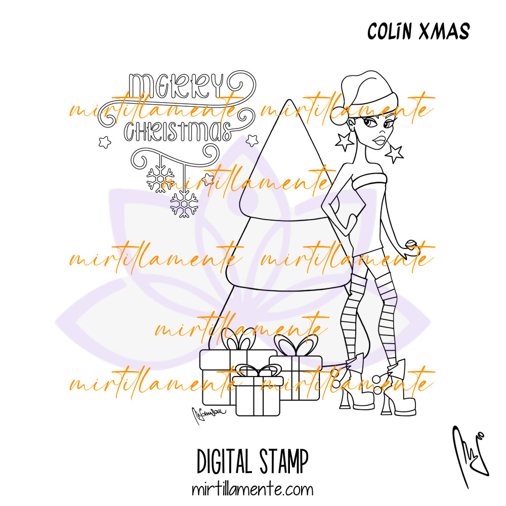 Le Olivie: COLIN XMAS - digital stamp