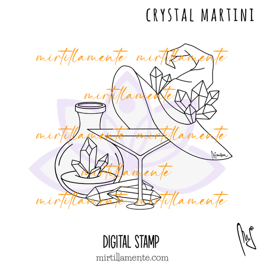Witchcraft: CRYSTAL MARTINI - digital stamp
