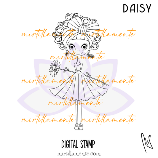 Smiles: DAISY - digital stamp