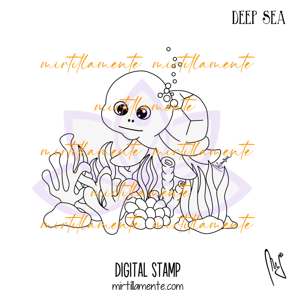 Crazy Paws: DEEP SEA - digital stamp