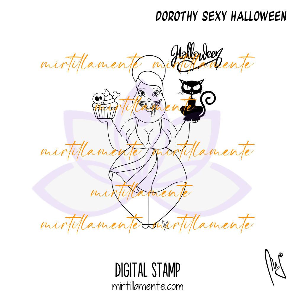 Le Gine: DOROTHY SEXY HALLOWEEN - digital stamp