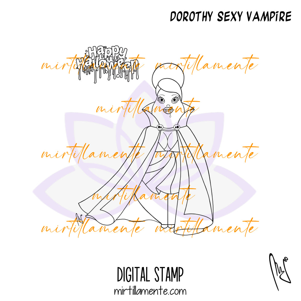 Le Gine: DOROTHY SEXY VAMPIRE - digital stamp